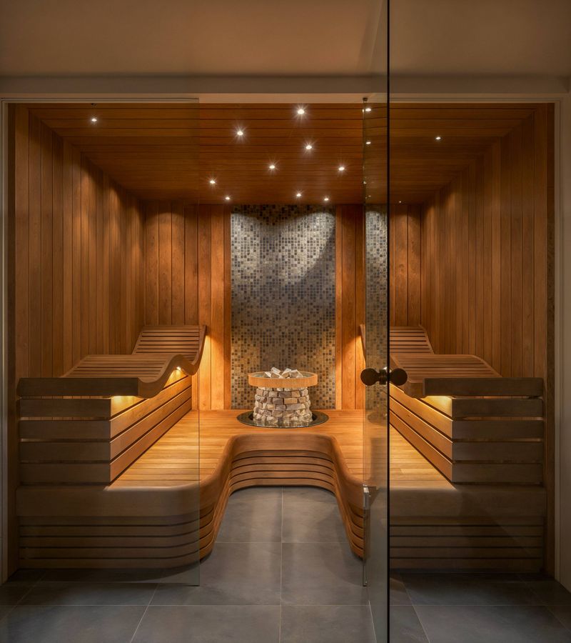 Completed Spa Prof private spa project with poolside wellness architecture